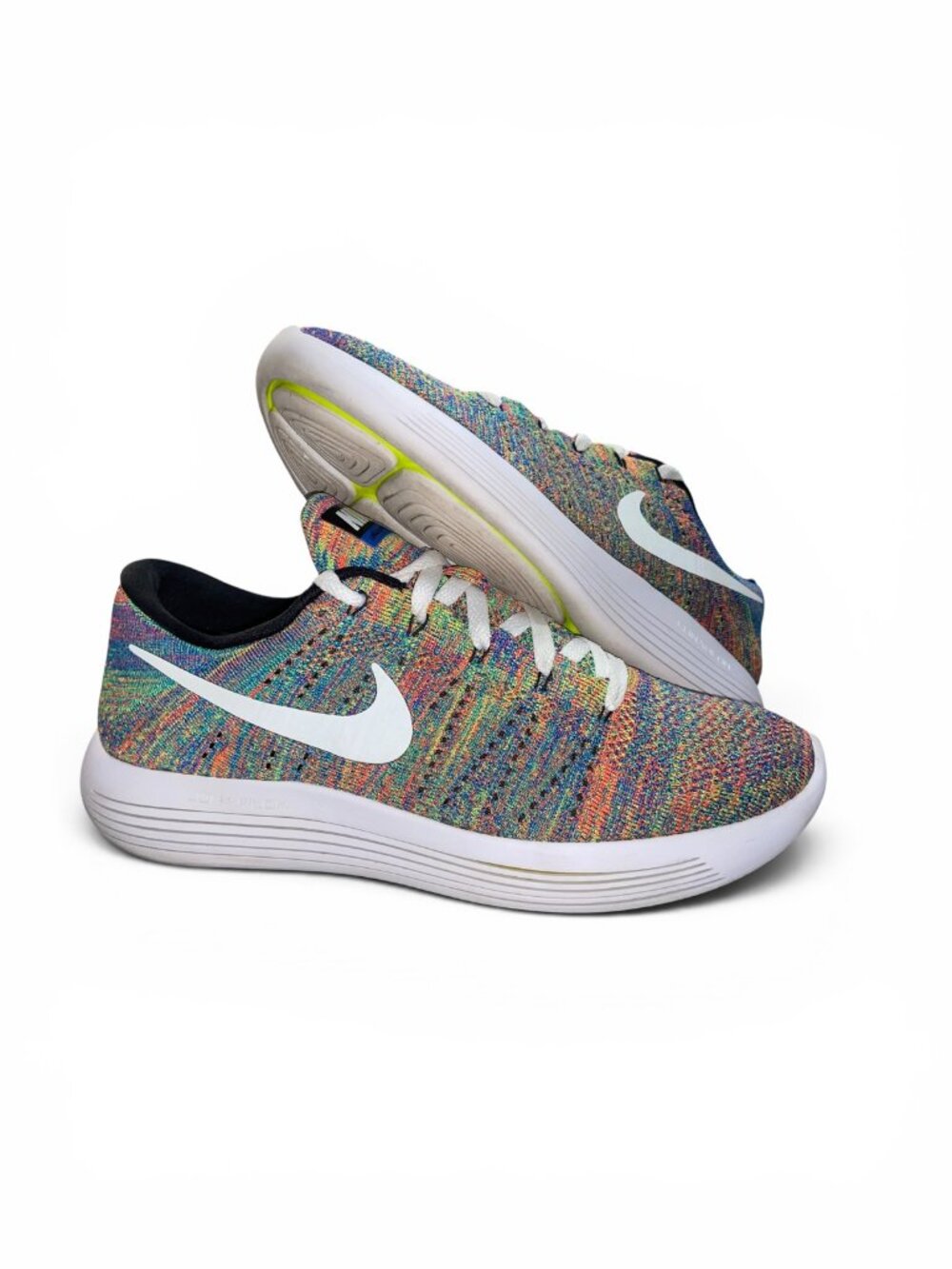 Nike LunarEpic Low Flyknit Mens Running Shoes Size 10 Multicolor 843764 004